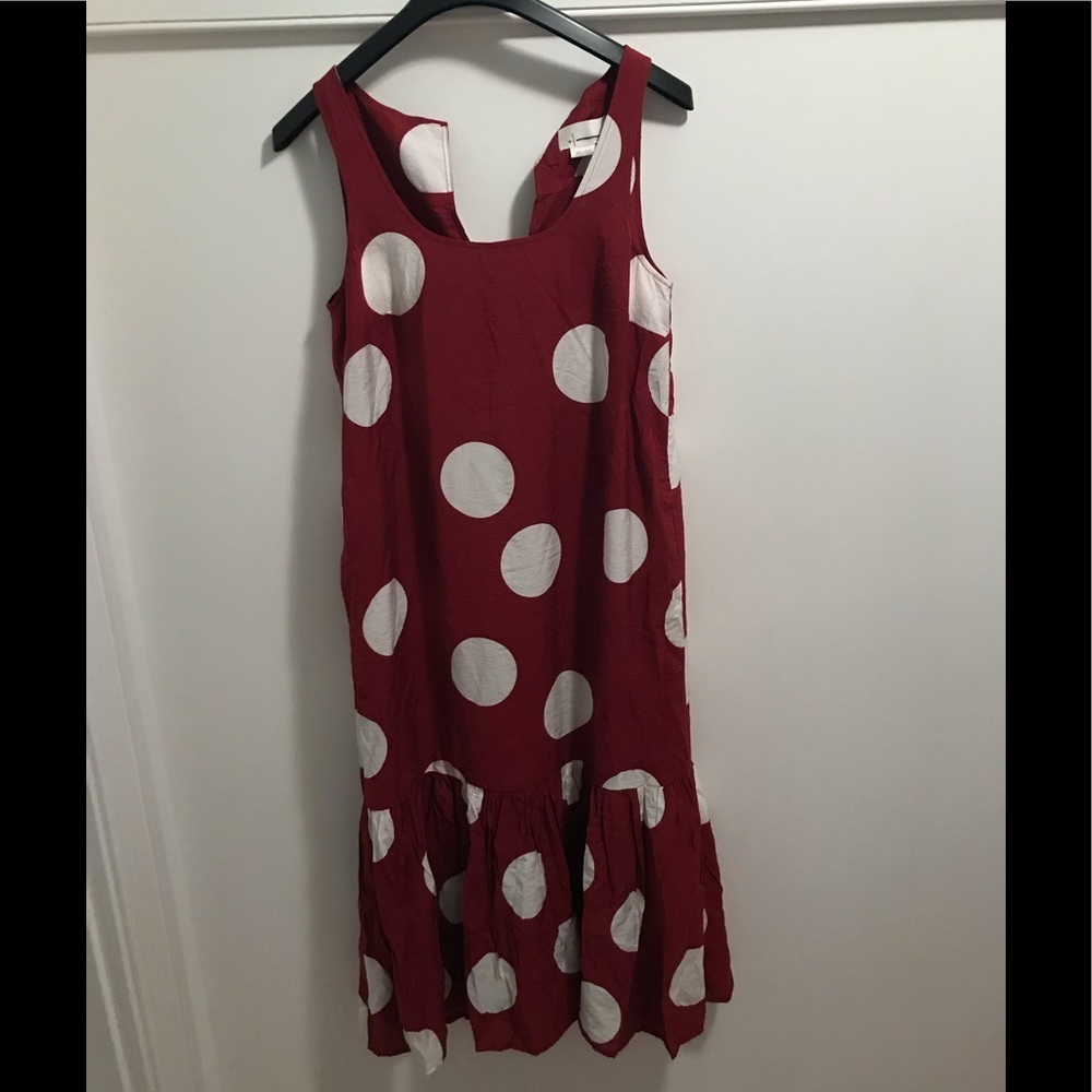 Anthropologie Michaela Flounced Polka Dot dress - Picture 6 of 15